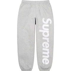 Supreme Vertical Logo Sweatpant - Heather Grey / White