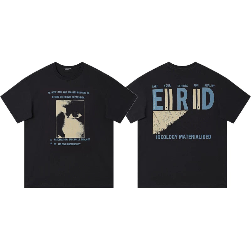 ERD Ideology Materialised Graphic Short Sleeve T-Shirt (Black)