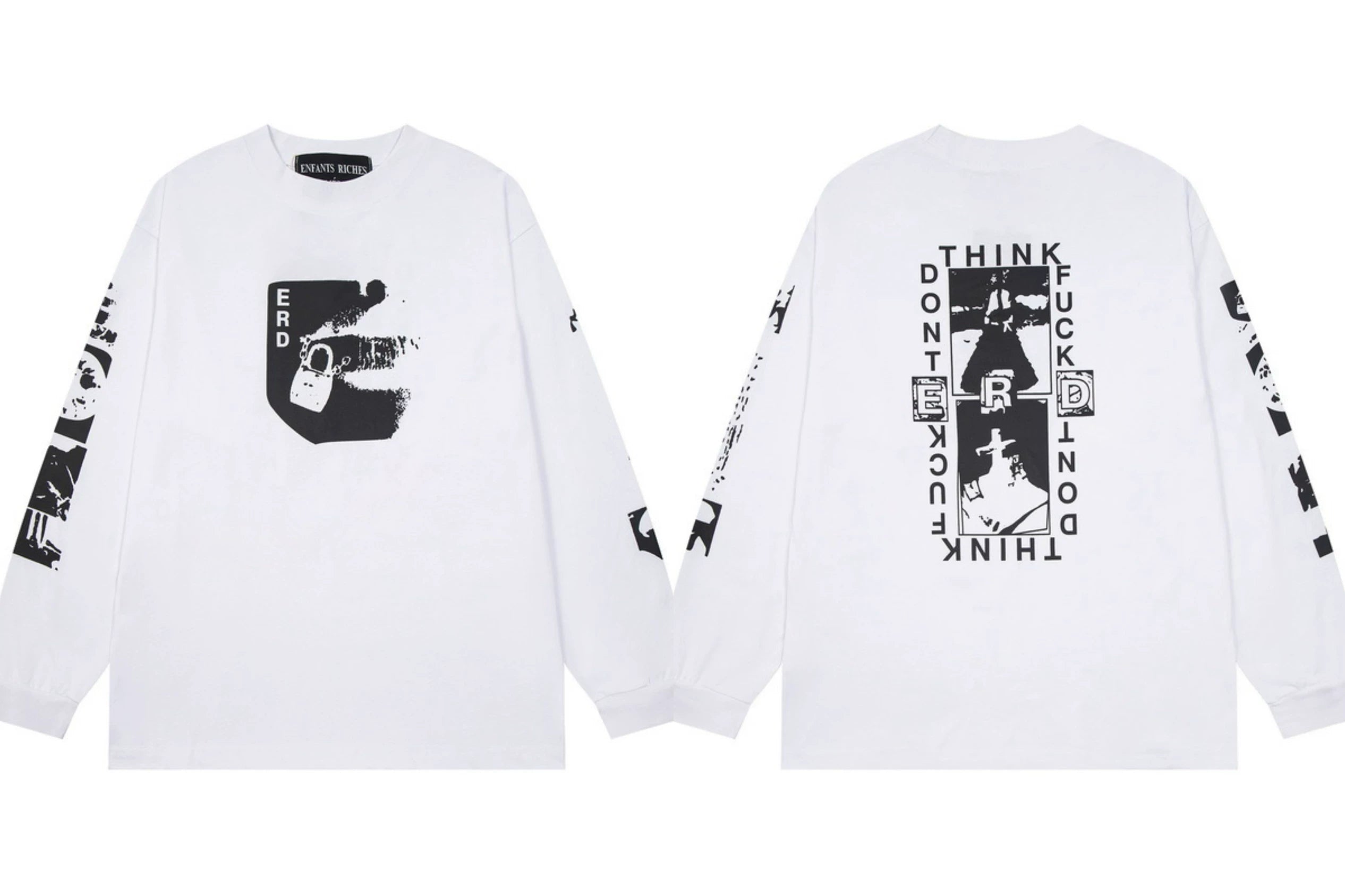 ERD Graphic Logo Long Sleeve T-Shirt (White)