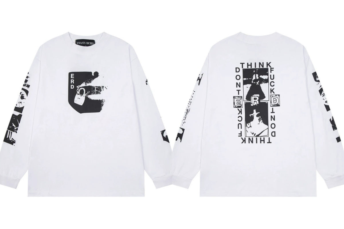 ERD Graphic Logo Long Sleeve T-Shirt (White)