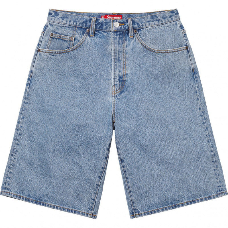 Supreme Denim Work Shorts - Light Blue Wash