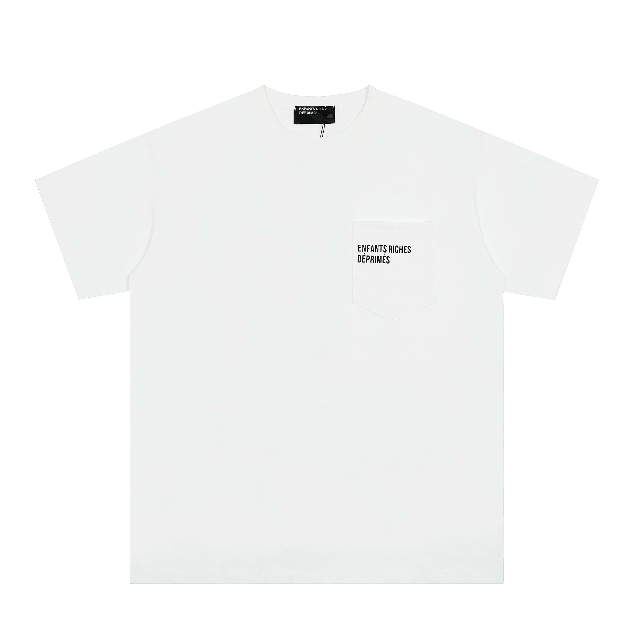 ERD Minimalist Pocket Logo Short Sleeve T-Shirt (White)
