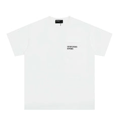 ERD Minimalist Pocket Logo Short Sleeve T-Shirt (White)