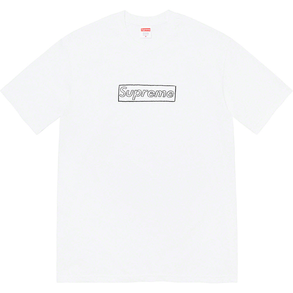 Supreme Chalk Box Logo Cotton Tee – White