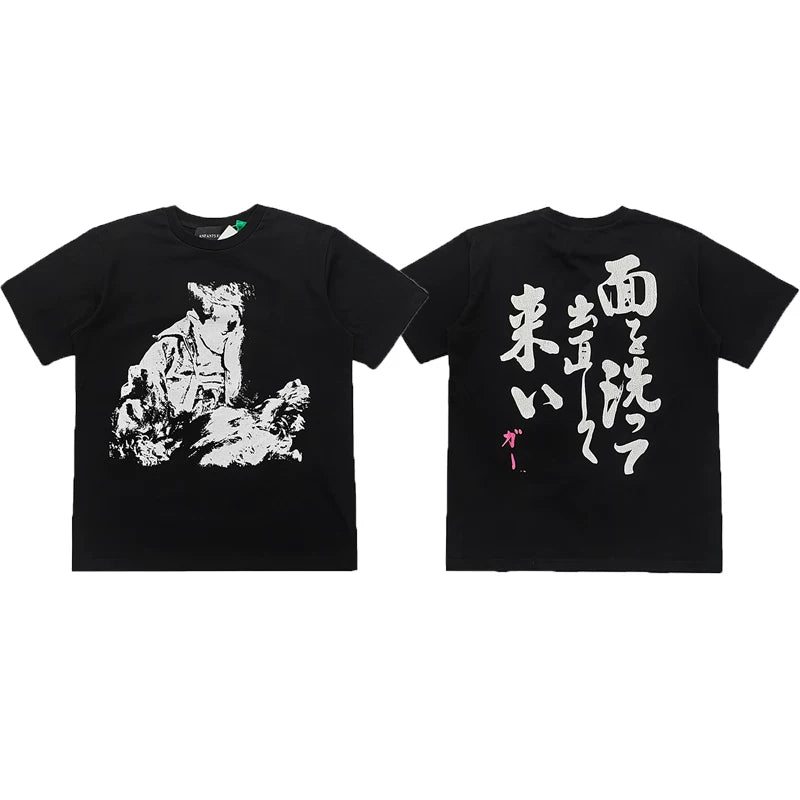 ERD Oriental Ink Graphic T-Shirt Black