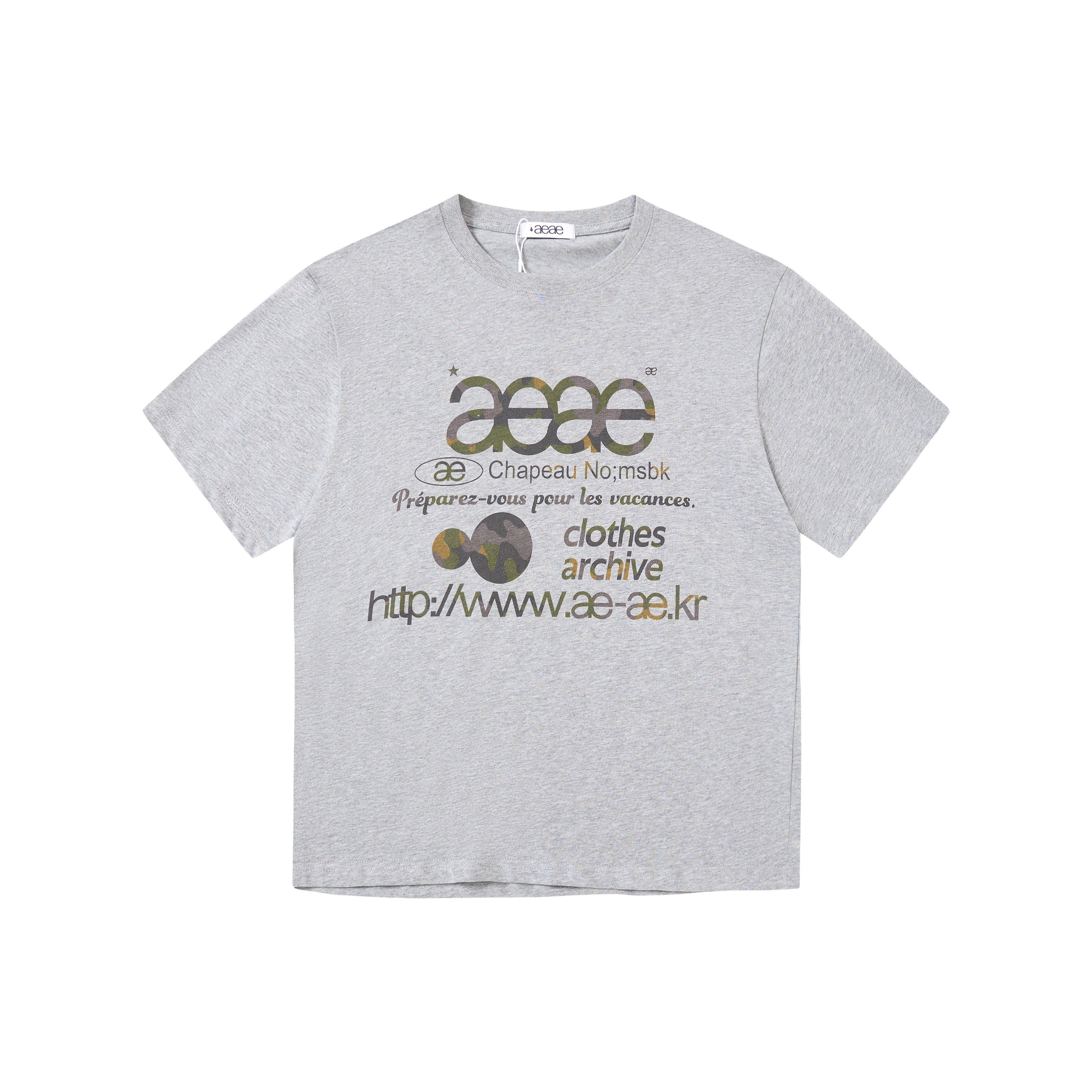 aeae Colorful Polka Dot Graphic T-Shirt | Korean Streetwear Apricot Tee