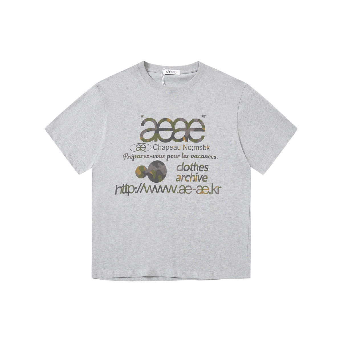 aeae Colorful Polka Dot Graphic T-Shirt | Korean Streetwear Apricot Tee