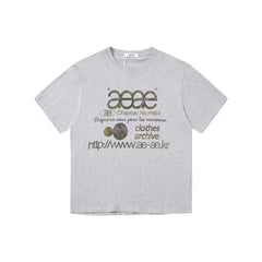 aeae Colorful Polka Dot Graphic T-Shirt | Korean Streetwear Apricot Tee