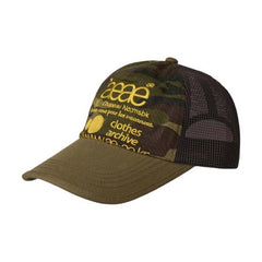 AEAE Vintage Camouflage Trucker Cap – Olive Green Mesh Baseball Hat