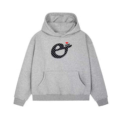 AEAE Heart Logo Hoodie – Navy Blue Casual Streetwear Pullover Sweatshirt