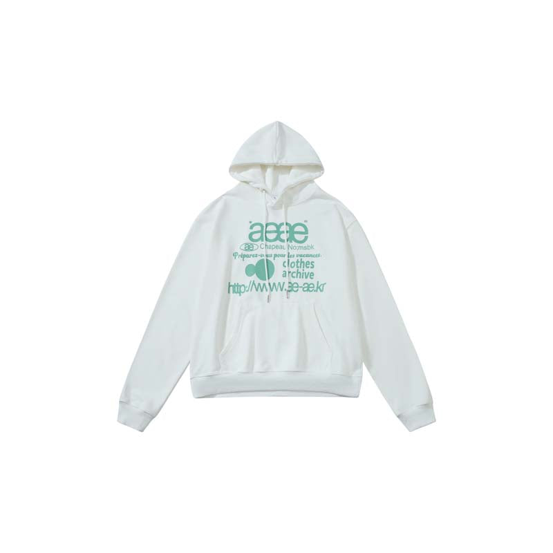 AEAE Graphic Logo Hoodie – Oversized Streetwear Pullover Sweatshirt Collection
