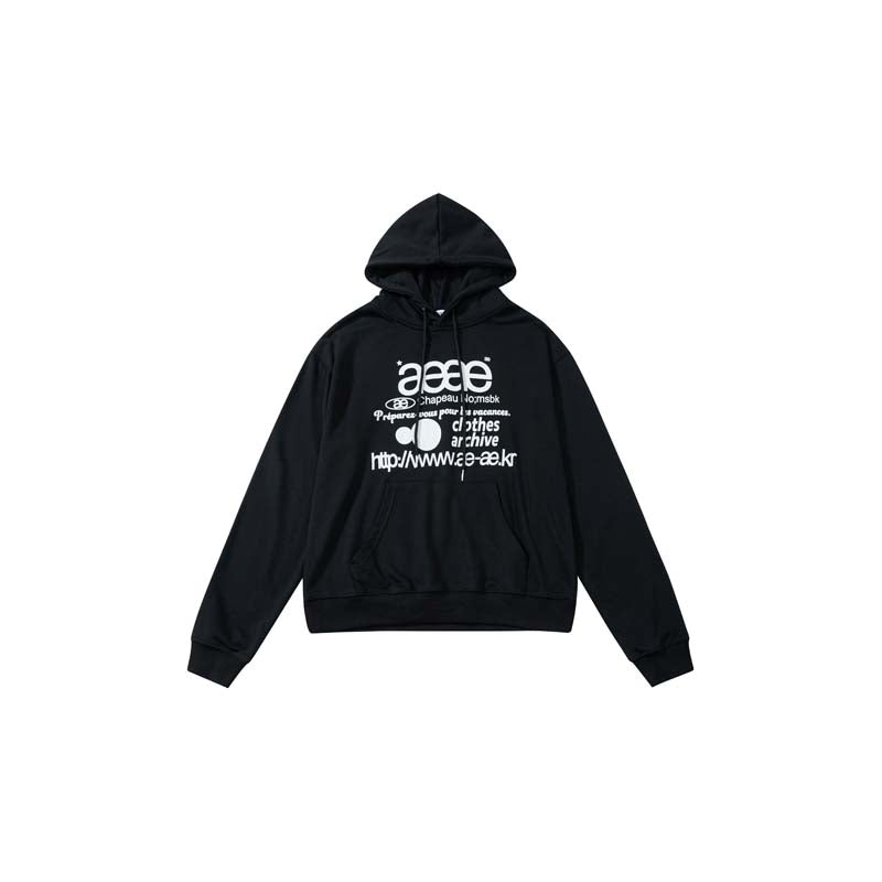 AEAE Graphic Logo Hoodie – Oversized Streetwear Pullover Sweatshirt Collection