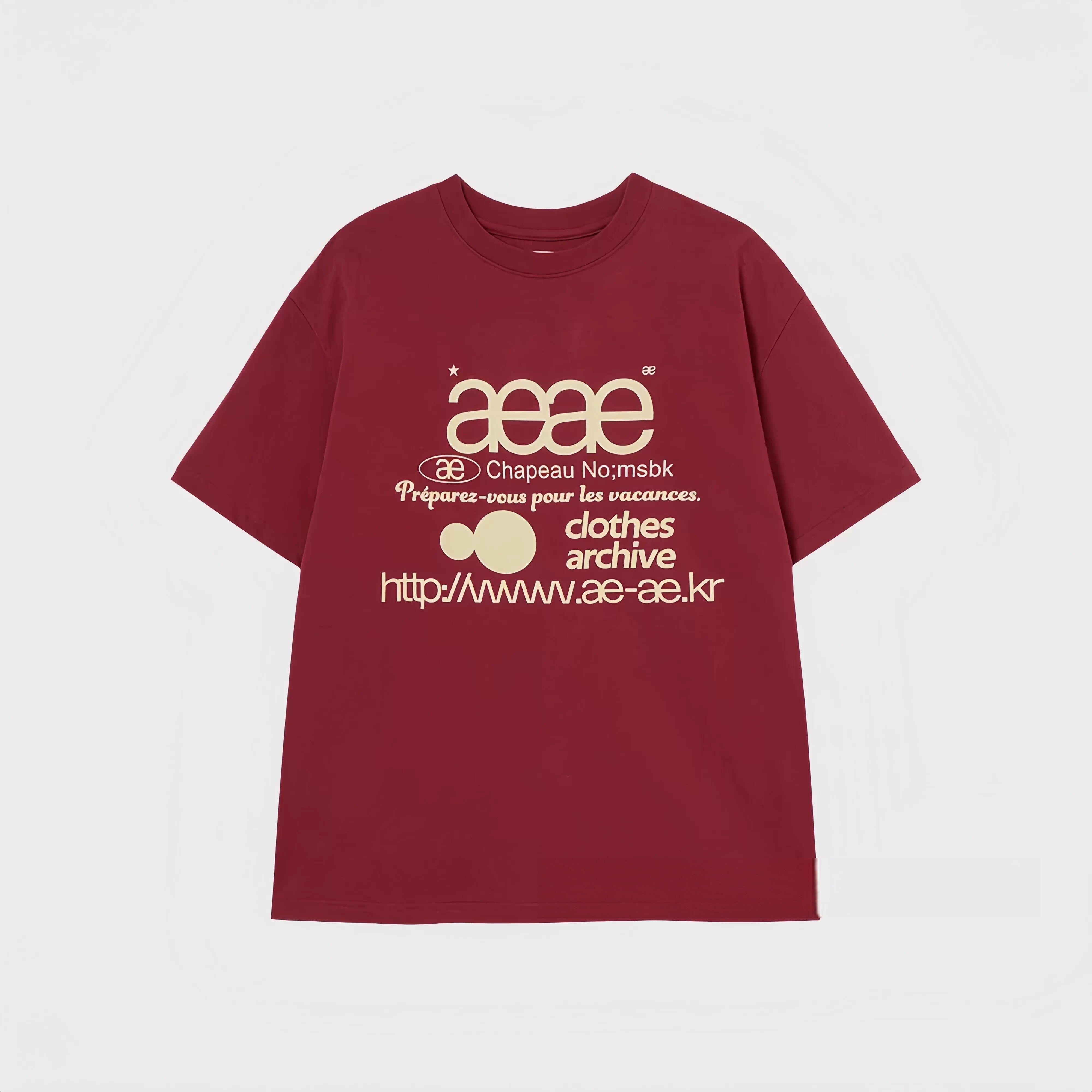 AEAE Clothes Archive Essential Tee | Drop Shoulder Loose Fit Fashion T-Shirt