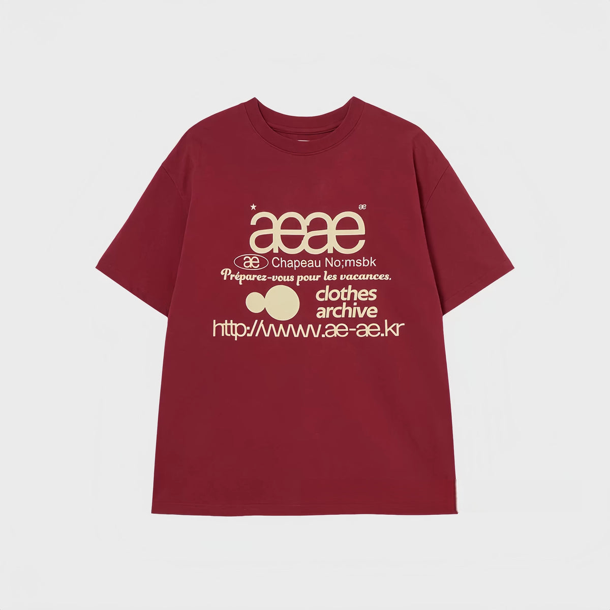 AEAE Clothes Archive Essential Tee | Drop Shoulder Loose Fit Fashion T-Shirt