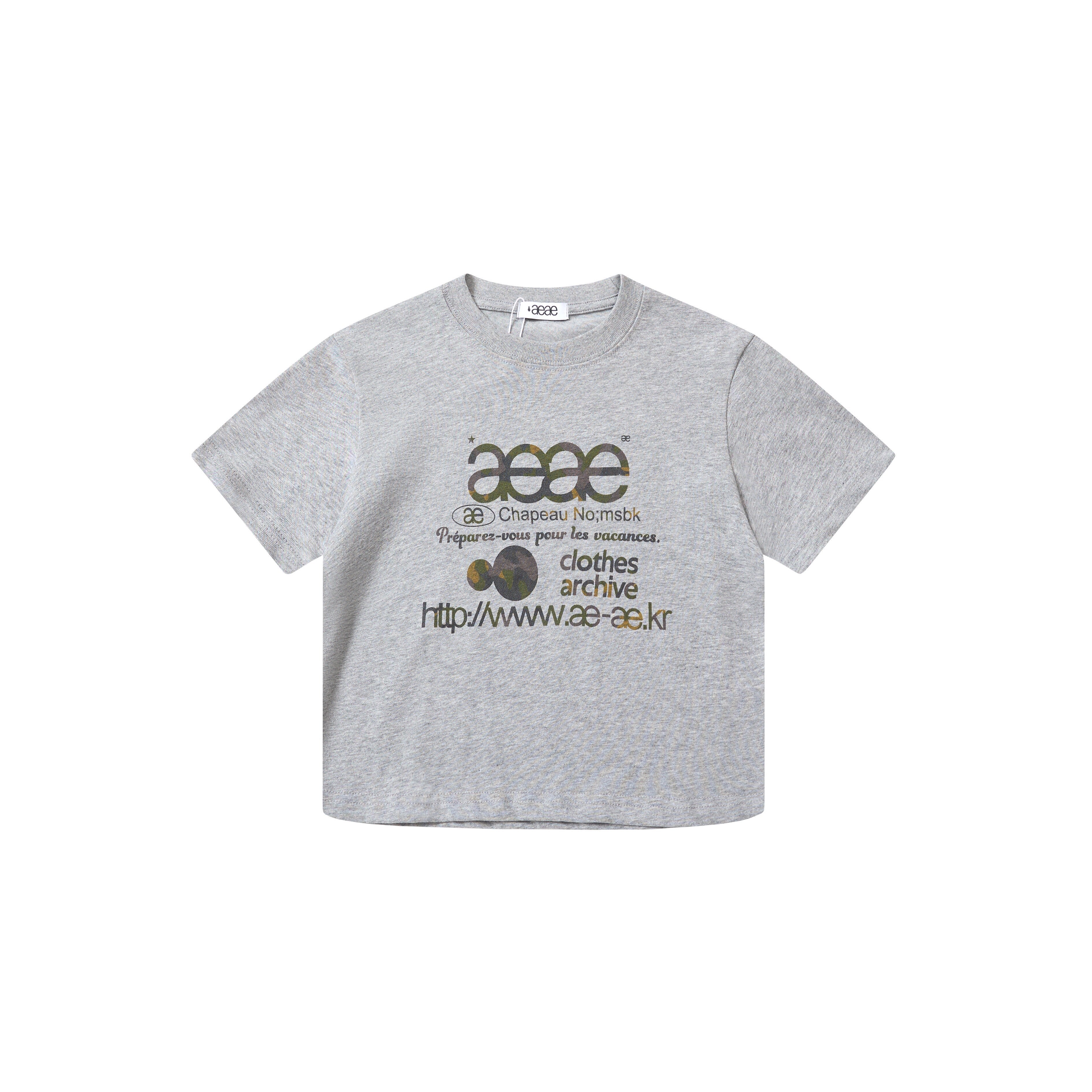 AEAE Summer Slim Crop Tee | Cat Print Polka Dot Casual T-Shirt