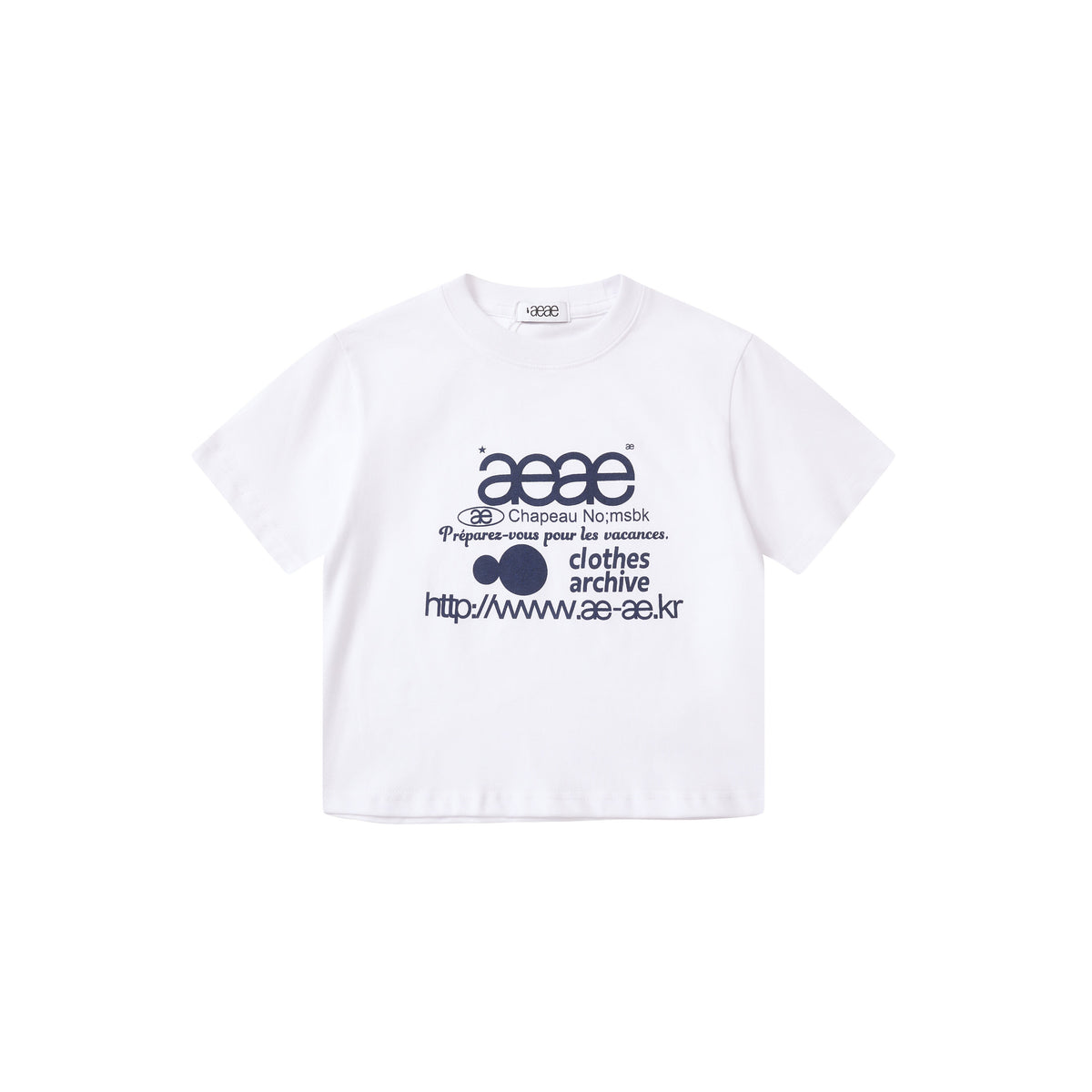 AEAE Y2K Cat Print T-Shirt | Slim Fit Korean Aesthetic Summer Tee