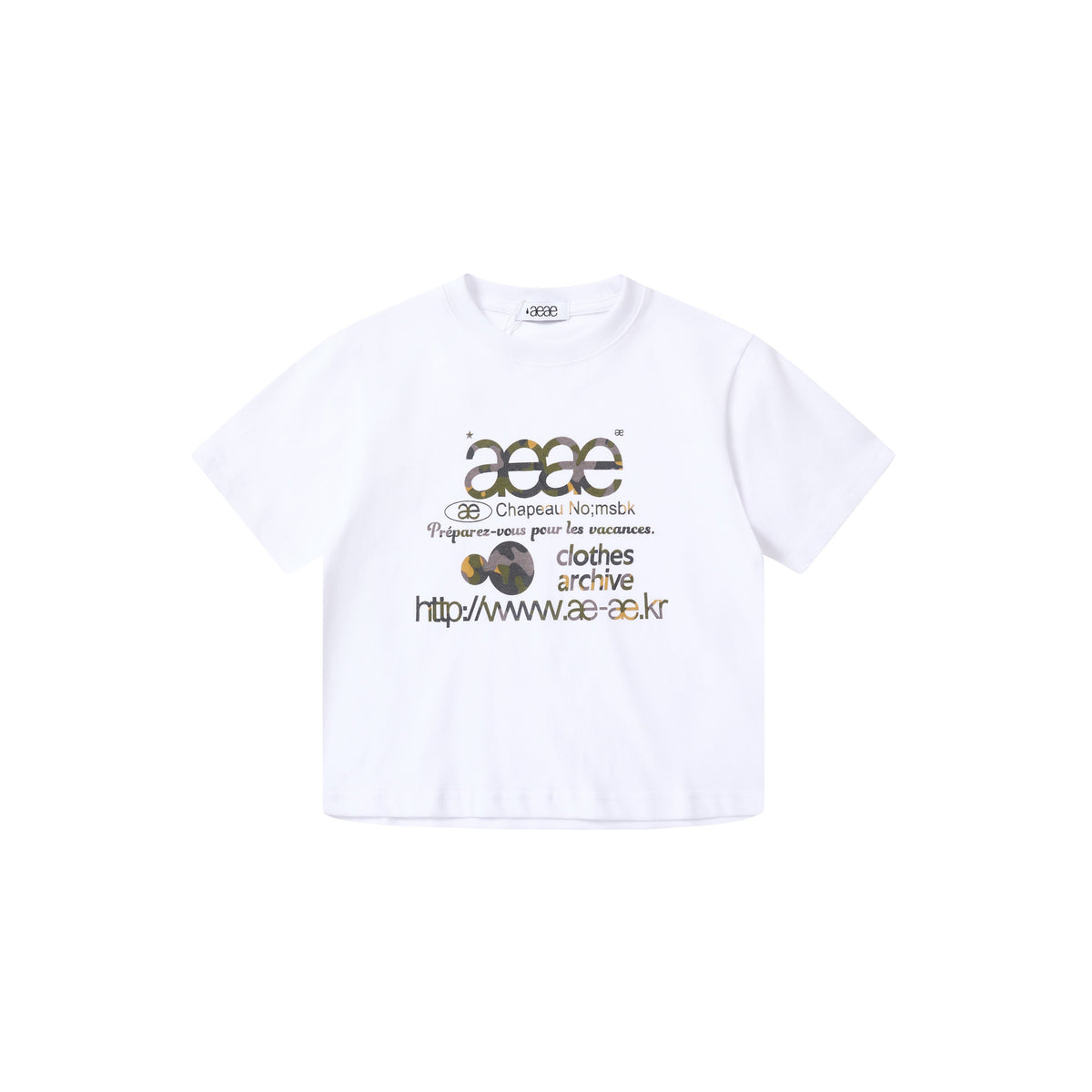 AEAE Cute Graphic Crop Tee | Cat & Polka Dot Soft Cotton T-Shirt