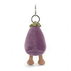 Jellycat Vivacious Aubergine Bag Charm 12cm
